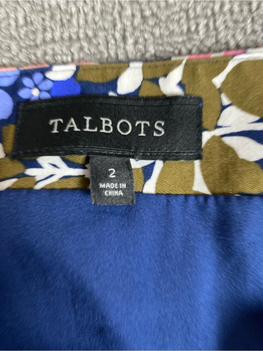 Talbots Spring Artsy Floral Pencil Skirt- Business Casual Wedding Guest Summer - Picture 3 of 5